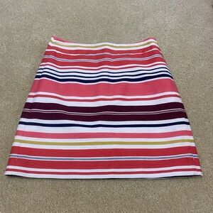 LOFT Colorful Striped Mini Skirt